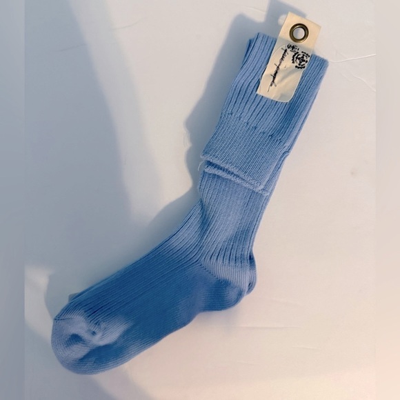 Free People Super Scrunch Solid Socks – Light Blue - NWT - Picture 4 of 5